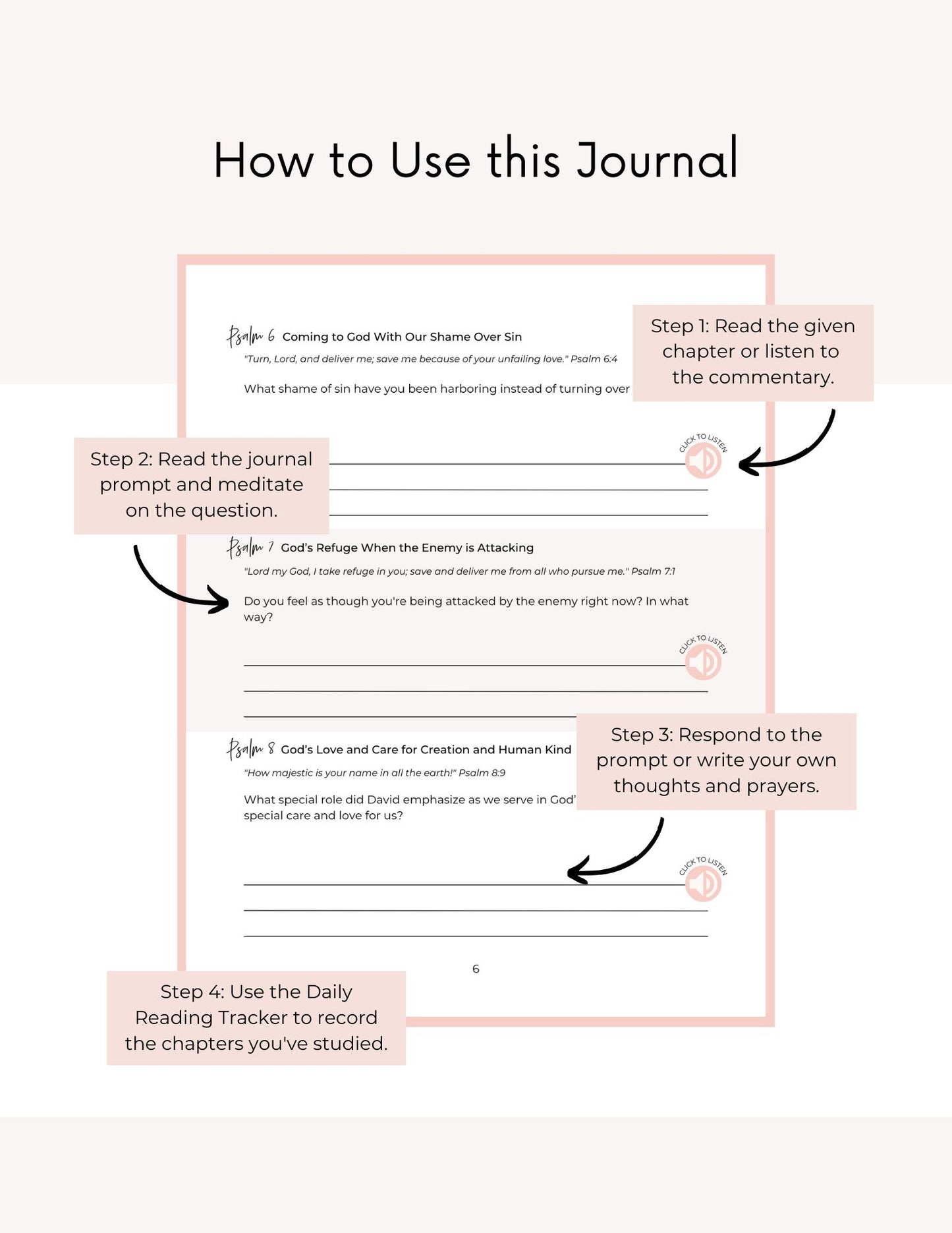 Psalms 100-150 Guided Journal