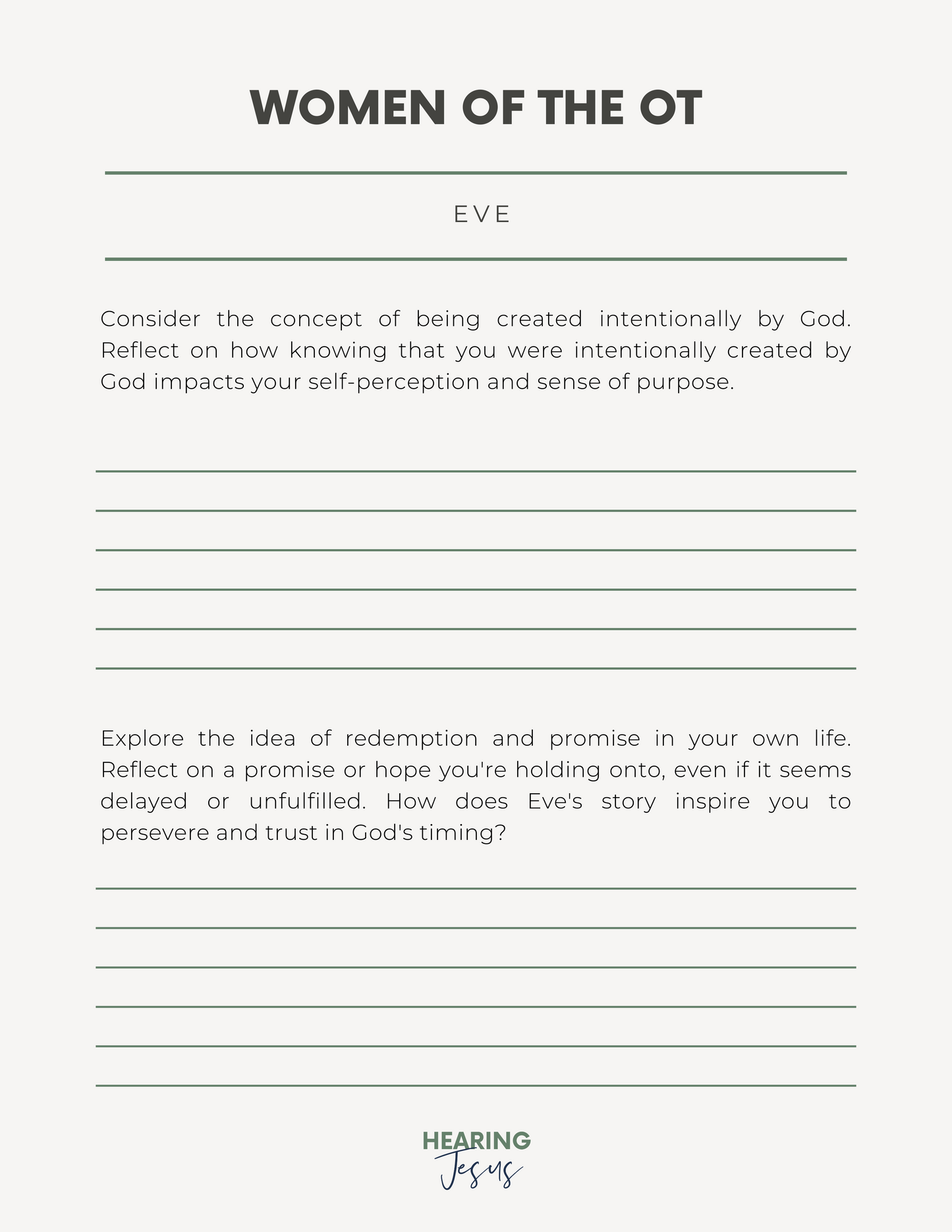 Women of the Old Testament Guided Journal