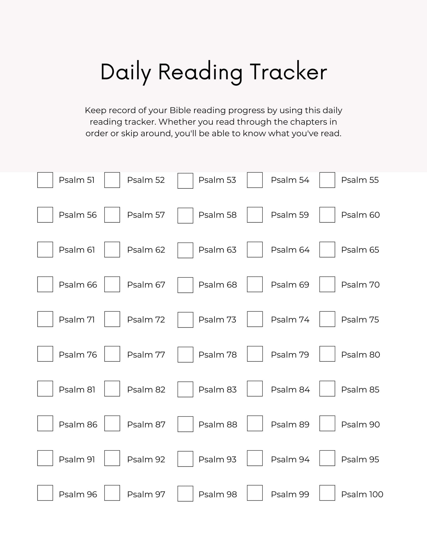 Psalms 51-100 Guided Journal