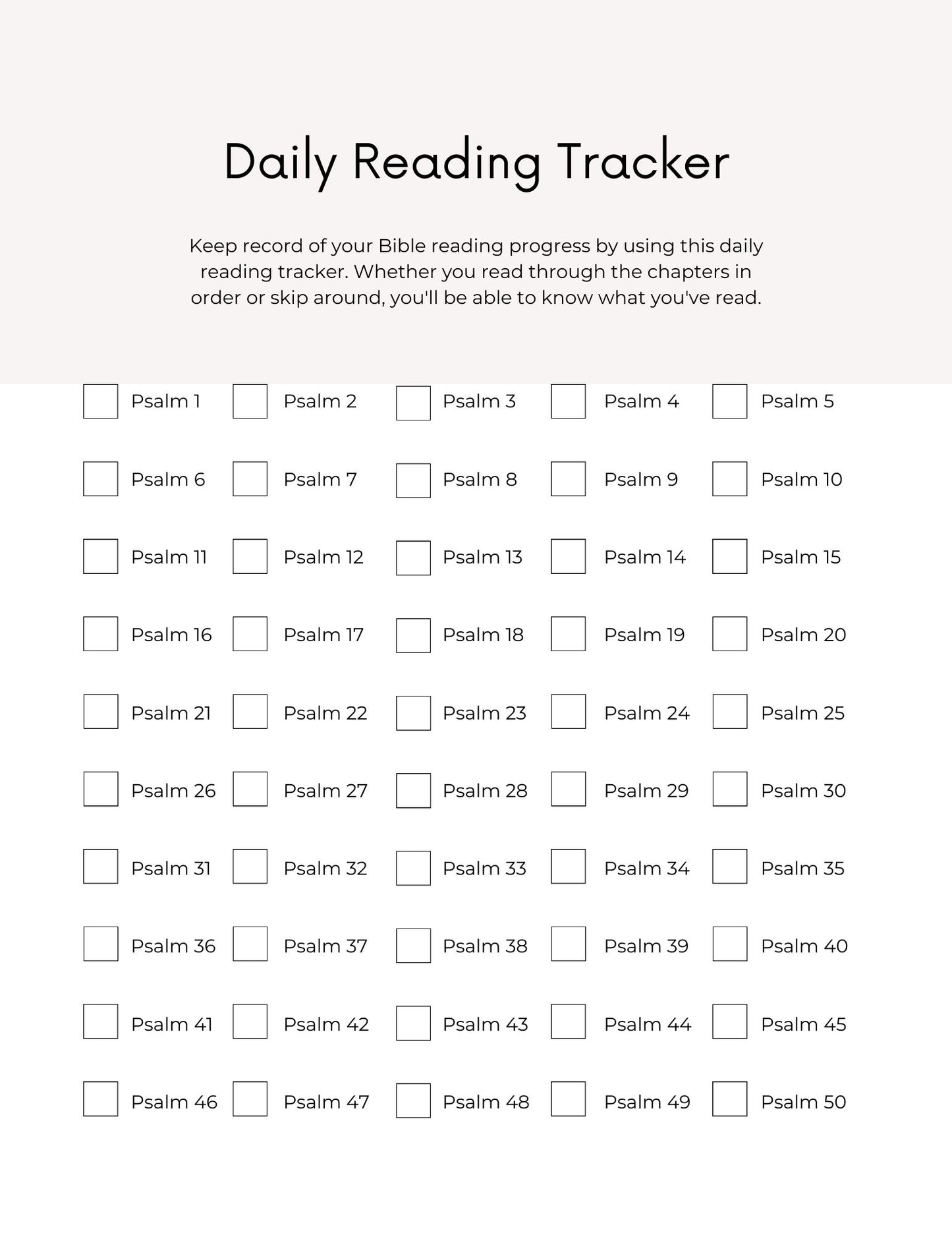 Psalms 1-50 Guided Journal